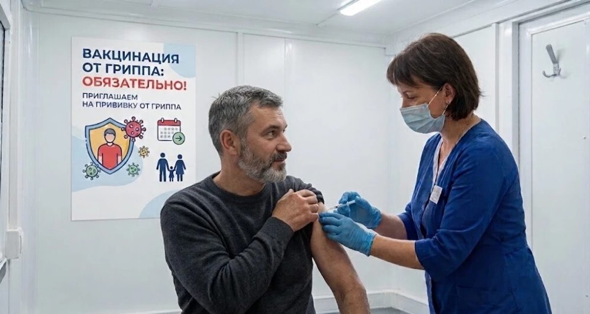 В Костроме бесплатно прививают от гриппа без записи прямо в торговых центрах